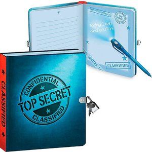 💰 5 FOR $40 / Kid's Peaceable Kingdom Top Secret Diary w/Invisible Ink Pen (NEW)